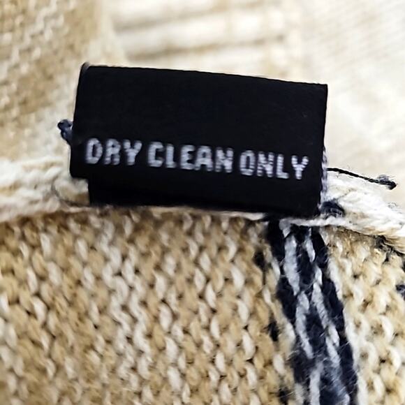 PRONTI Collection By Phita Mens 1/4 Zip Turtle Neck Tan & Black Sweater Size 3X - Picture 8 of 8